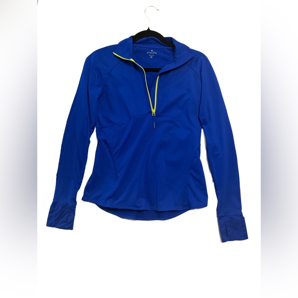 Athleta Malibi Hike Half ZipWomen's Royal Blue Zip-Up Hoodie